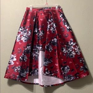 Overlap Floral Skirt